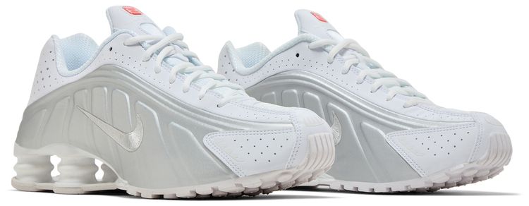 Nike Shox R4 White Metallic Silver 2024