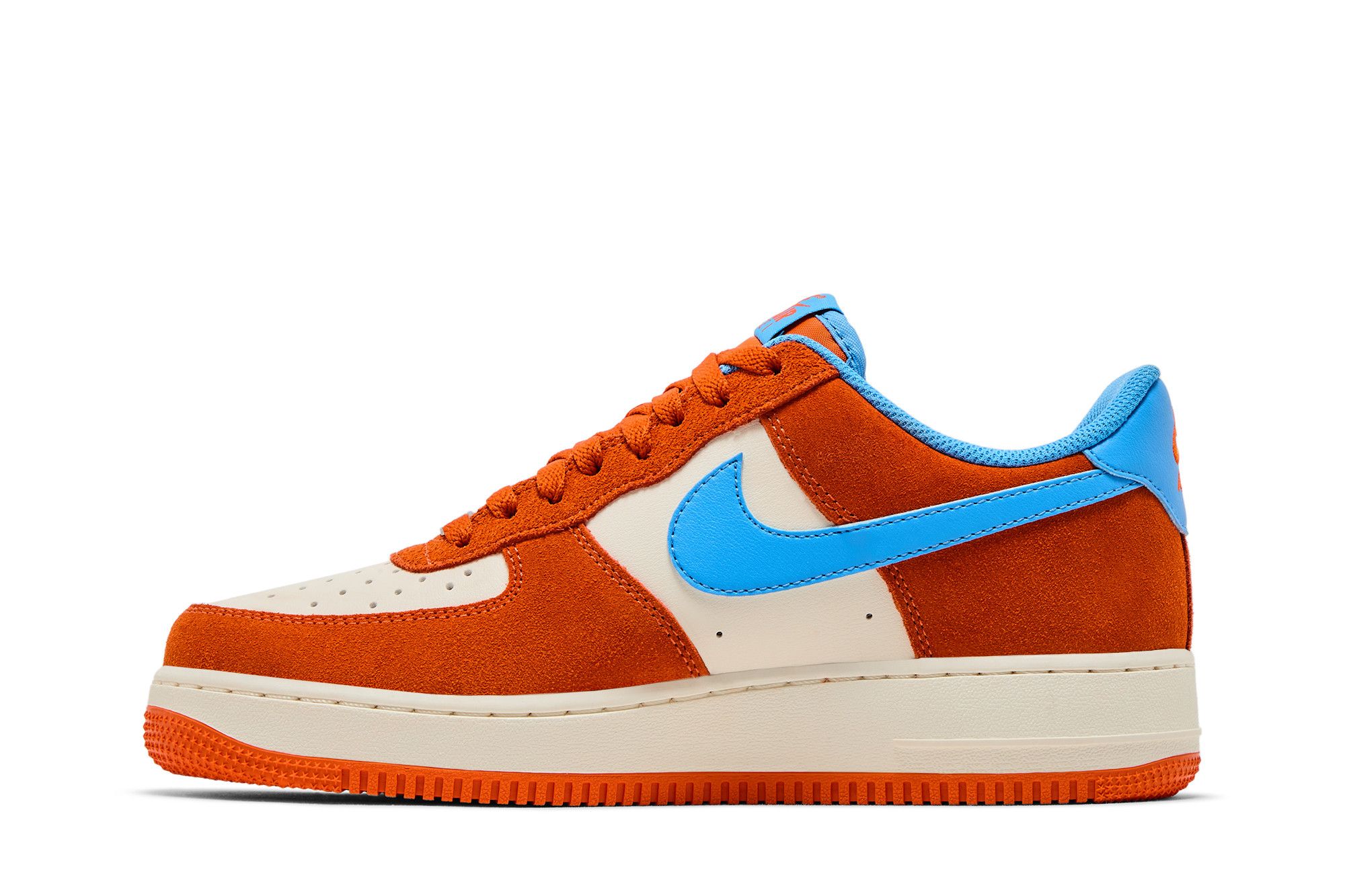 Buy Nike Air Force 1 '07 LV8 'Safety Orange University Blue