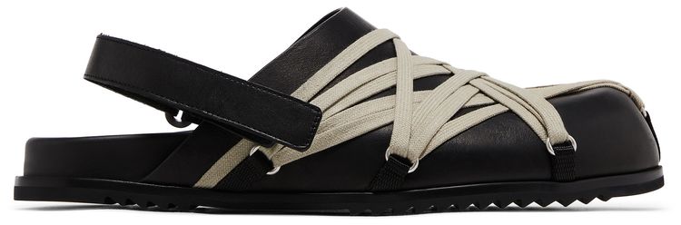 Rick Owens Hollywood Megalaced Mule Granola Black