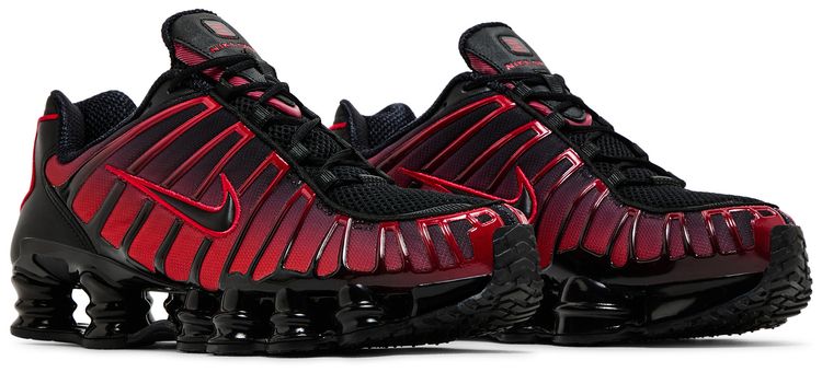 Nike Shox TL Black University Red Gradient