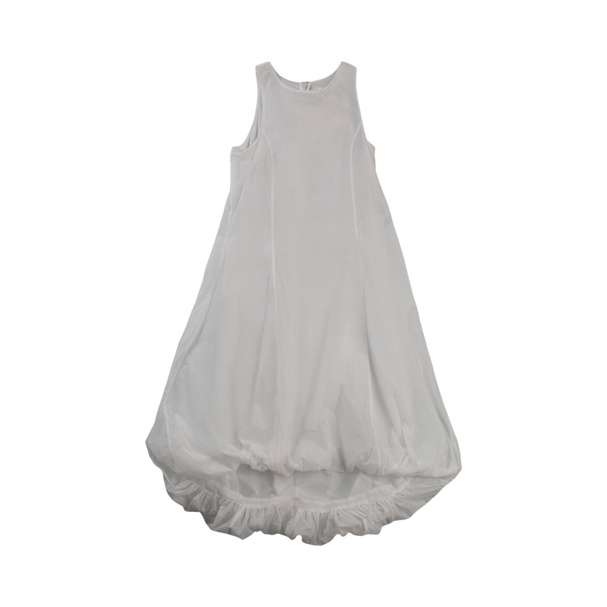 【AMOMENTO】25ss sheer long dress Sheer Long Dress in Grey