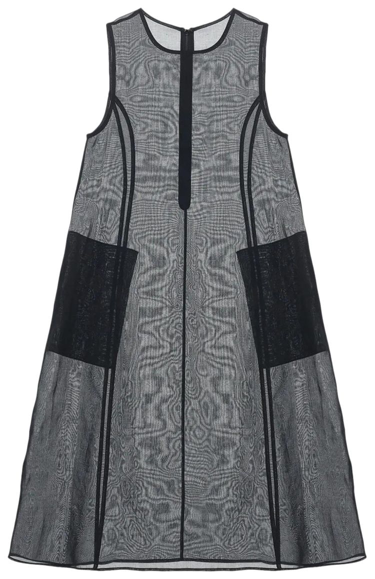 Amomento Sheer Long Dress Black