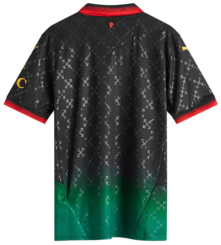 Puma AC Milan x Off White Replica Soccer Jersey Puma BlackPower Green