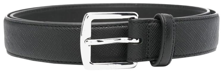 Polo Ralph Lauren Saffiano Leather Belt Black