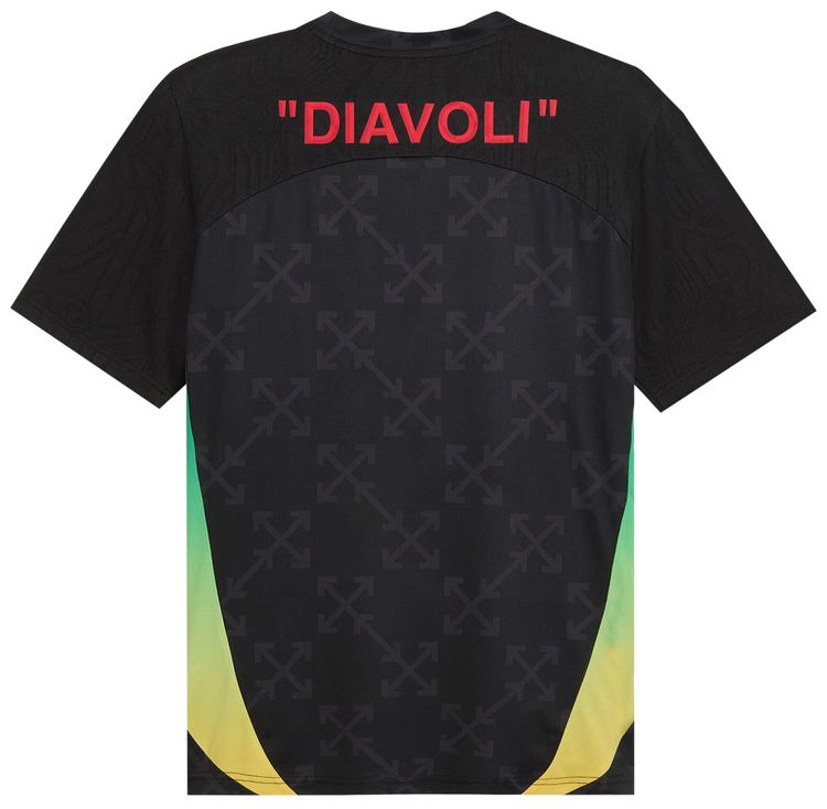 Puma AC Milan x Off White Pre Match Jersey Puma BlackFor All Time Red