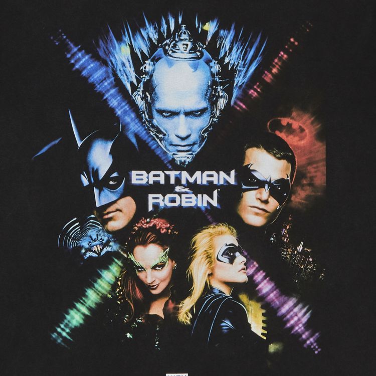 Kith x Batman Batman and Robin Vintage Tee Black