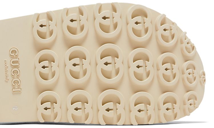 Gucci GG Slide Sandal Interlocking G   Beige Ebony