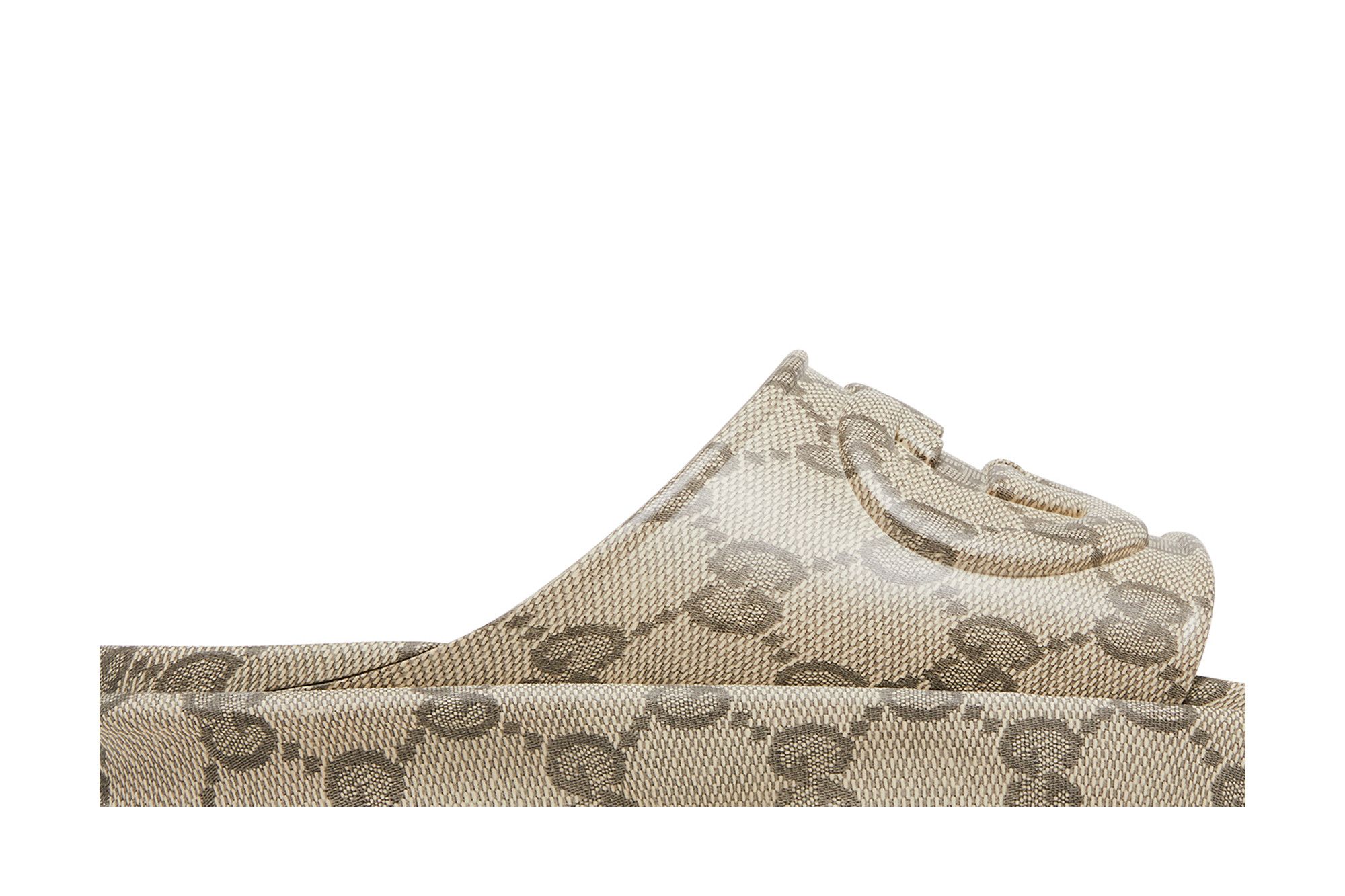 Buy Gucci GG Slide Sandal 'Interlocking G - Beige Ebony