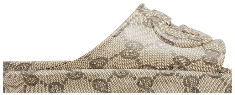 Gucci GG Slide Sandal Interlocking G   Beige Ebony
