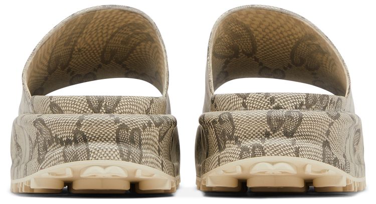 Gucci GG Slide Sandal Interlocking G   Beige Ebony