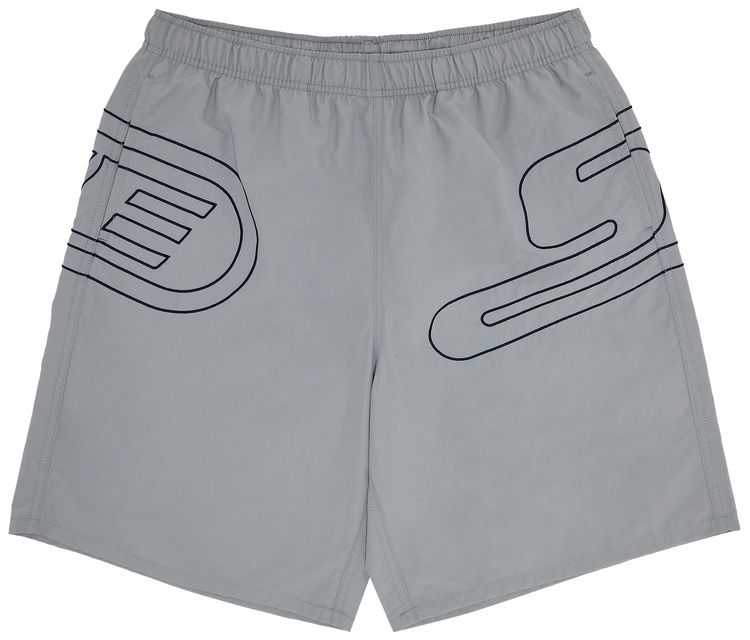 Supreme Big Logo Nylon Short Grey
