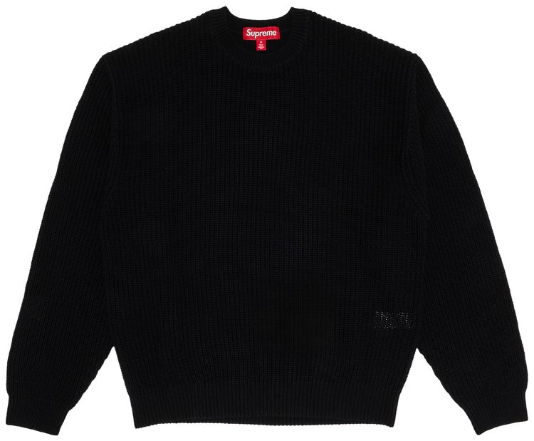 Supreme Old English Printed Sweater Black