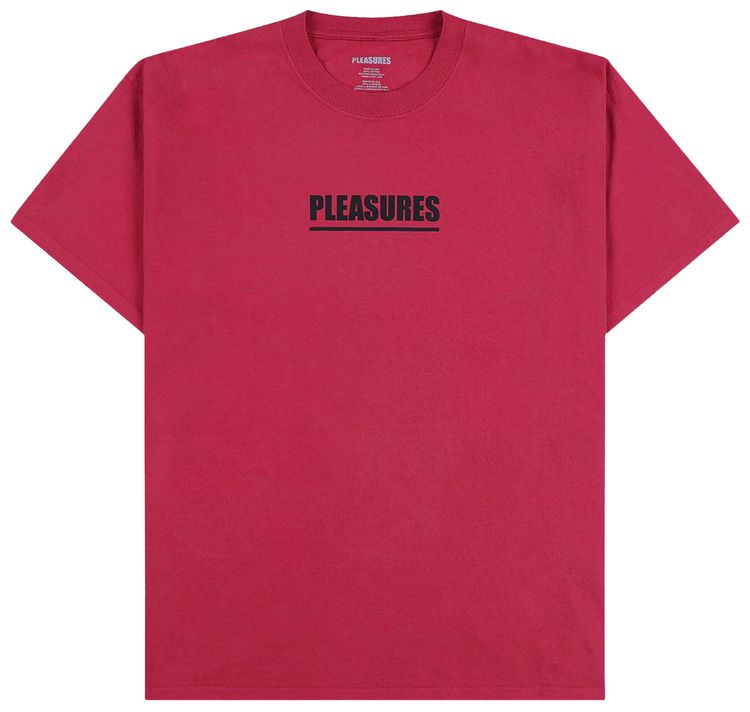Pleasures Scripture T Shirt Ruby