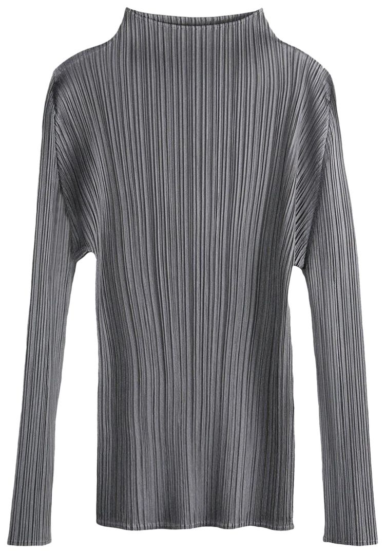 Pleats Please Issey Miyake Basics May Shirt Grey