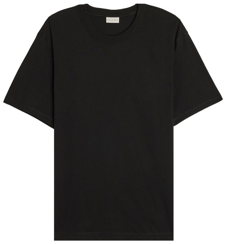 Dries Van Noten Medium Fitted T Shirt Black