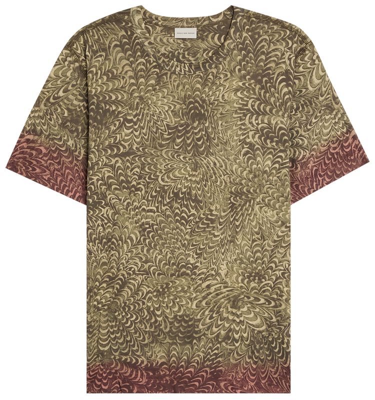 Dries Van Noten Hubba Print T Shirt Anthracite