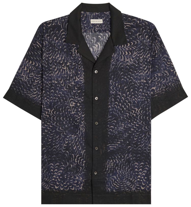 Dries Van Noten Carltone Shirt Navy