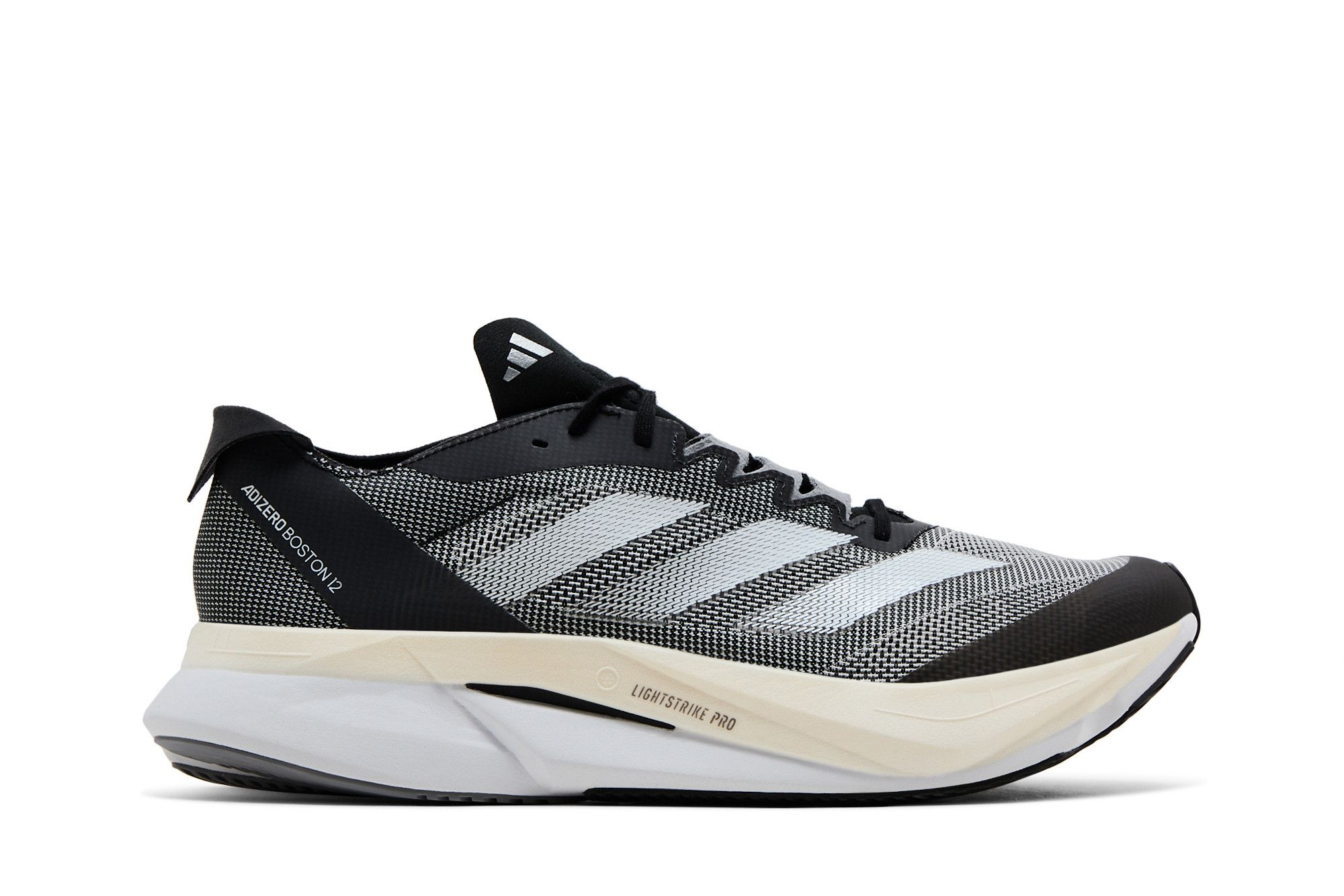 Buy Adidas Adizero Boston 12 'Black White' - ID4234 | GOAT