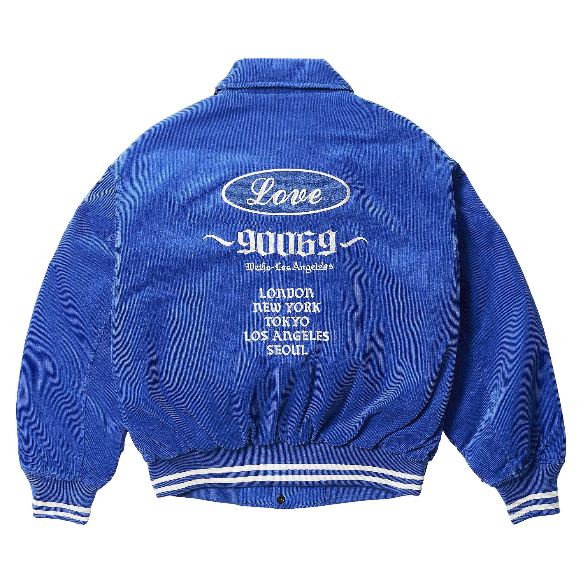 Buy Palace Love Varsity Jacket 'Blue' - P28JK072 | GOAT