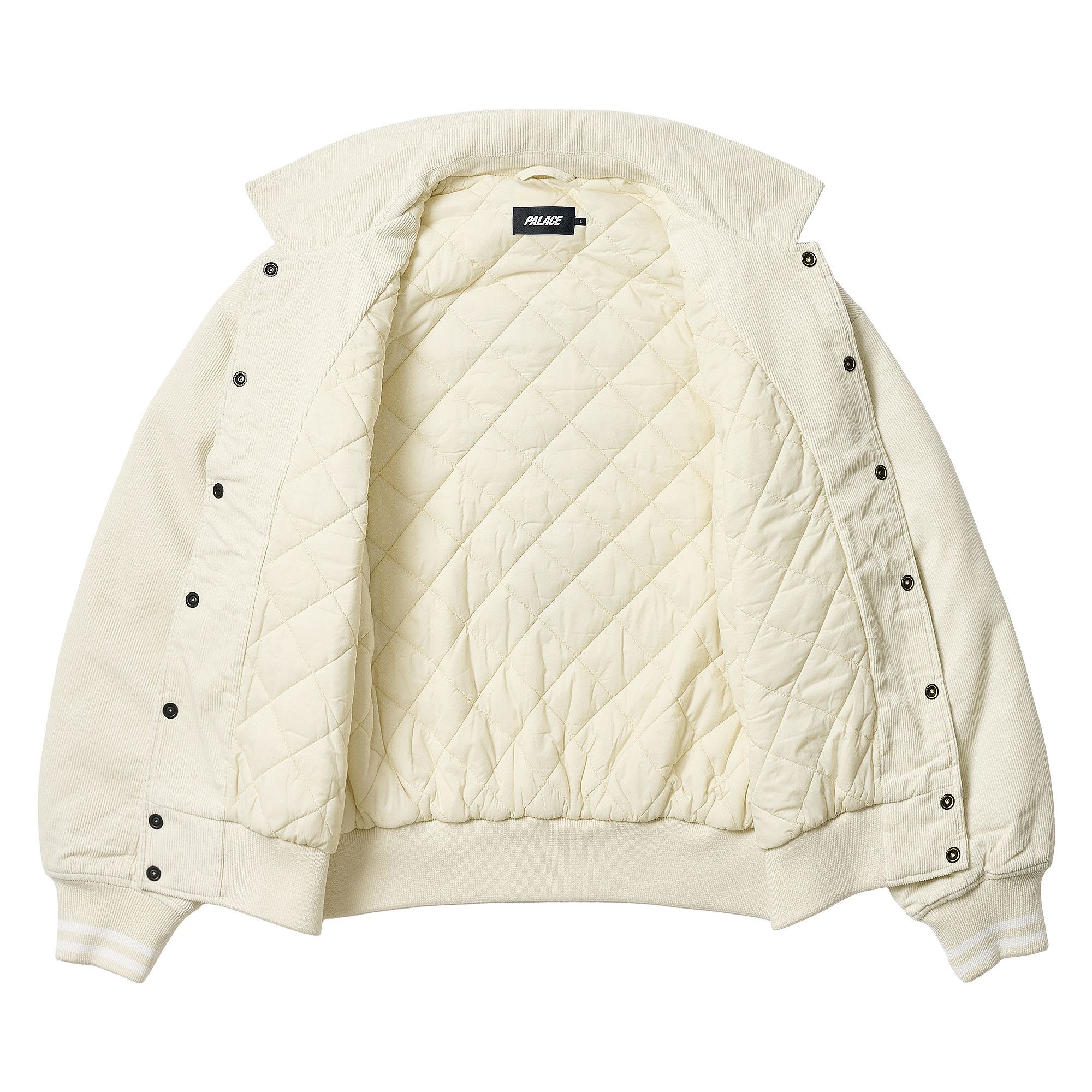 ジャケット・アウター PalaceFW22 SSatin Varsity Jacket 'White PalaceFW22 SSatin Varsity Jacket 'White