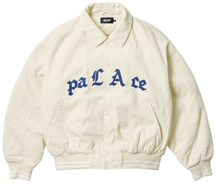 Palace Love Varsity Jacket White