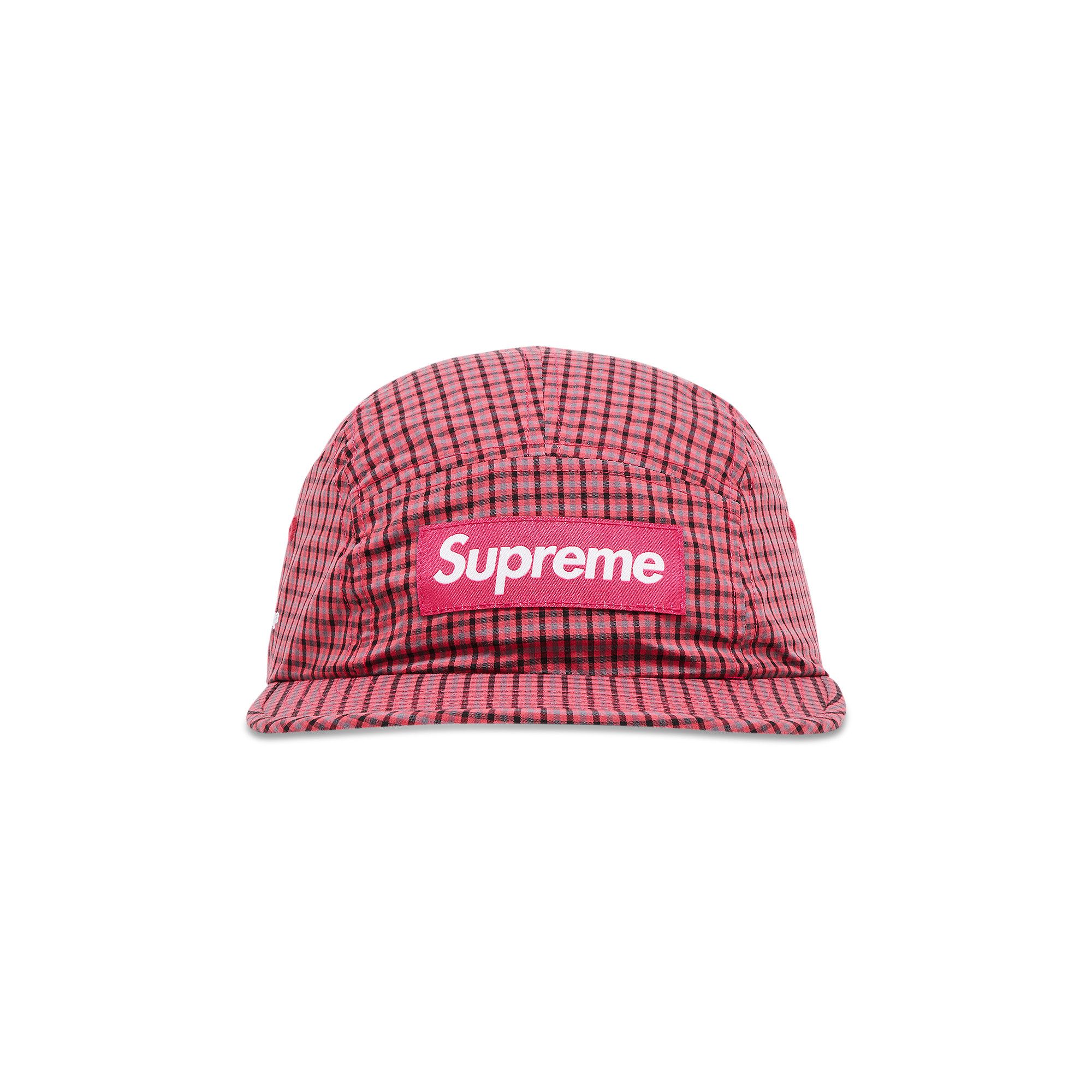 Buy Supreme x Cordura Plaid Camp Cap 'Red' - SS25H21 RED
