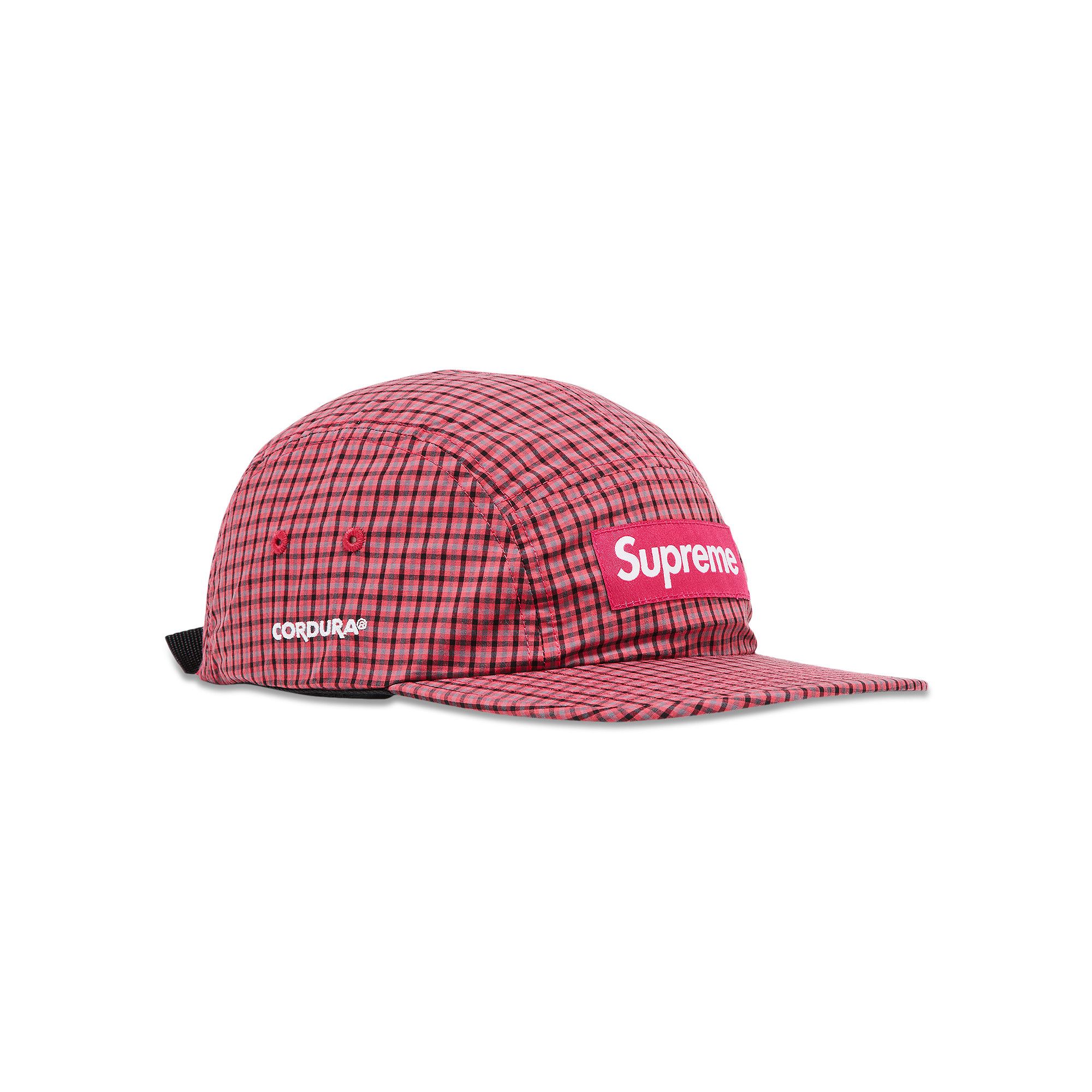 Buy Supreme x Cordura Plaid Camp Cap 'Red' - SS25H21 RED