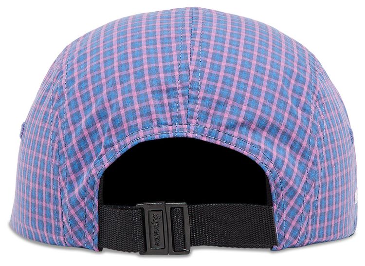 Supreme x Cordura Plaid Camp Cap Blue