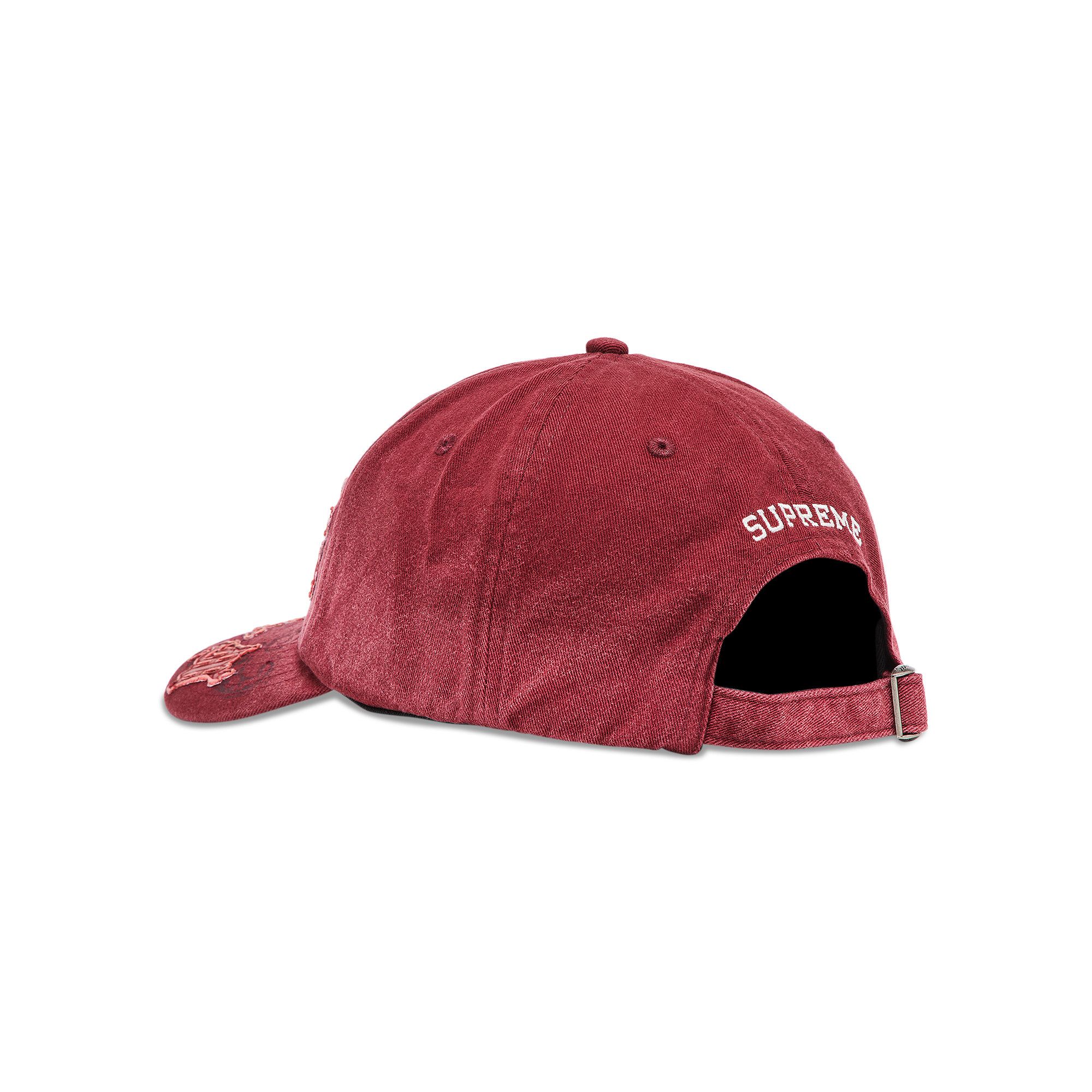 Supreme Leather Applique 6-Panel White - SS25 - US