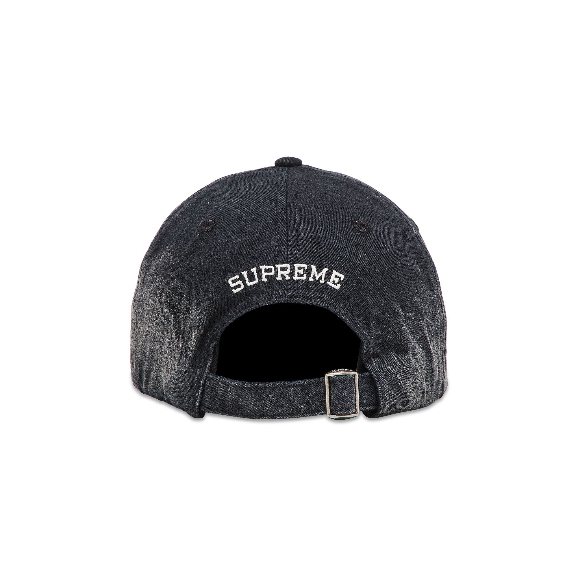 Buy Supreme Leather Appliqué 6-Panel 'Black' - SS25H118
