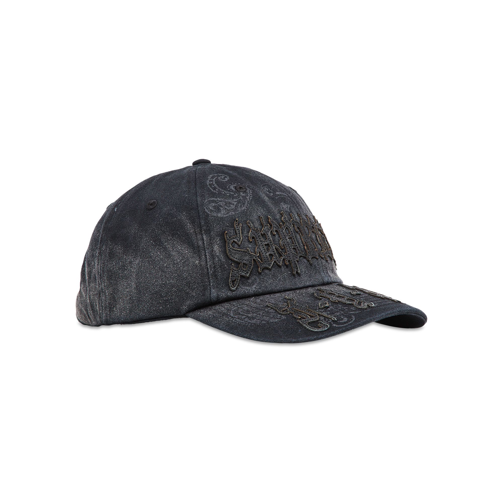 Buy Supreme Leather Appliqué 6-Panel 'Black' - SS25H118