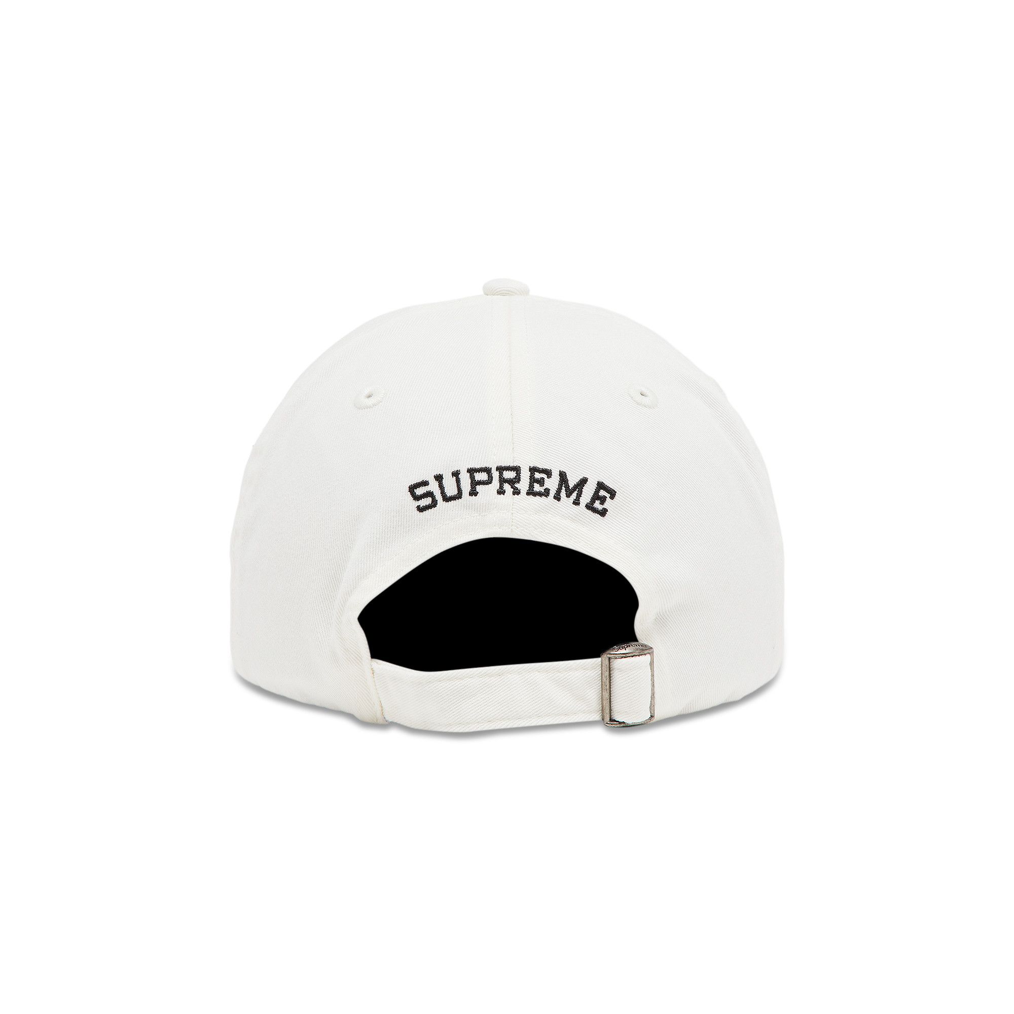 Supreme Leather Applique 6-Panel White - SS25 - US