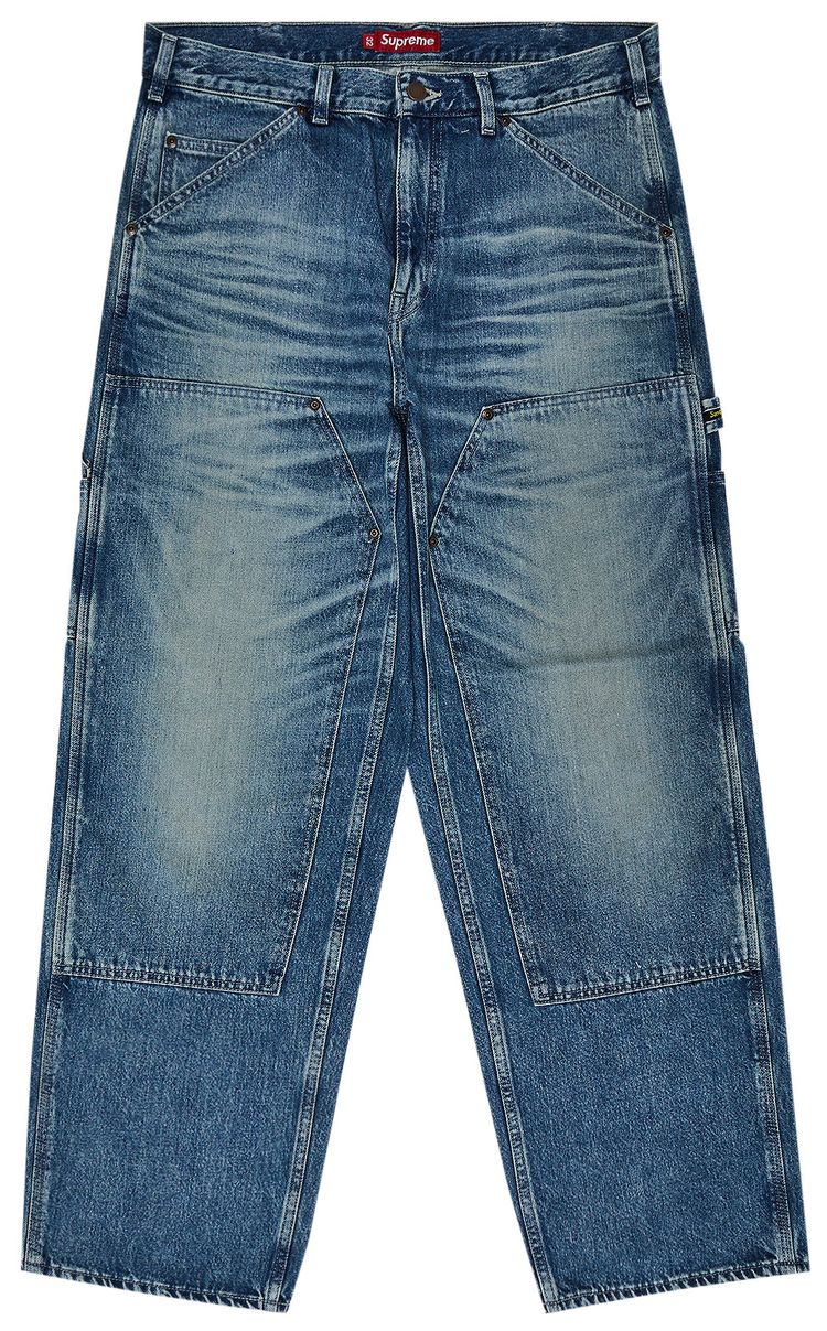 Supreme Worn Double Knee Painter Pant Denim