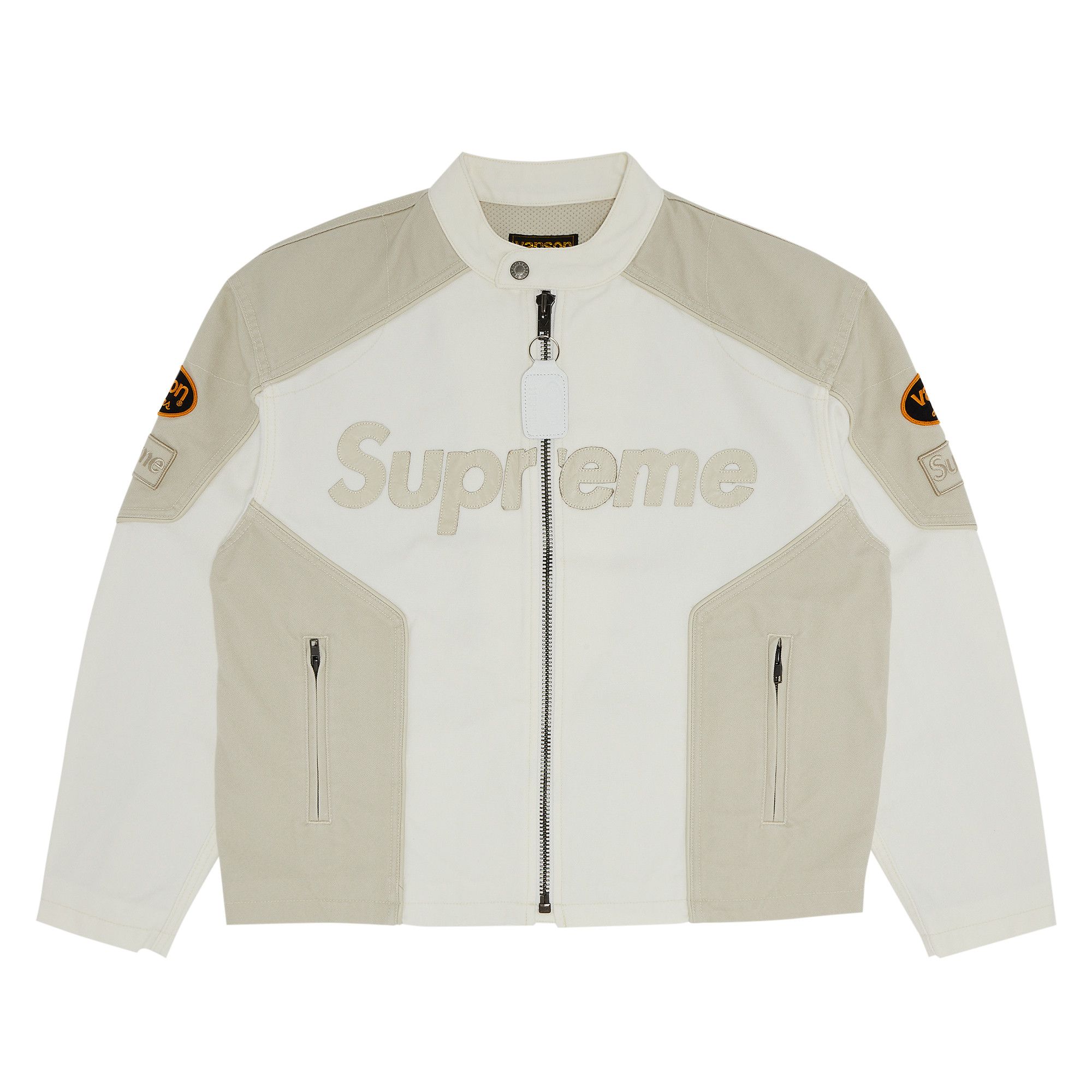 Buy Supreme x Vanson Leathers x Cordura Cotton Jacket 'White