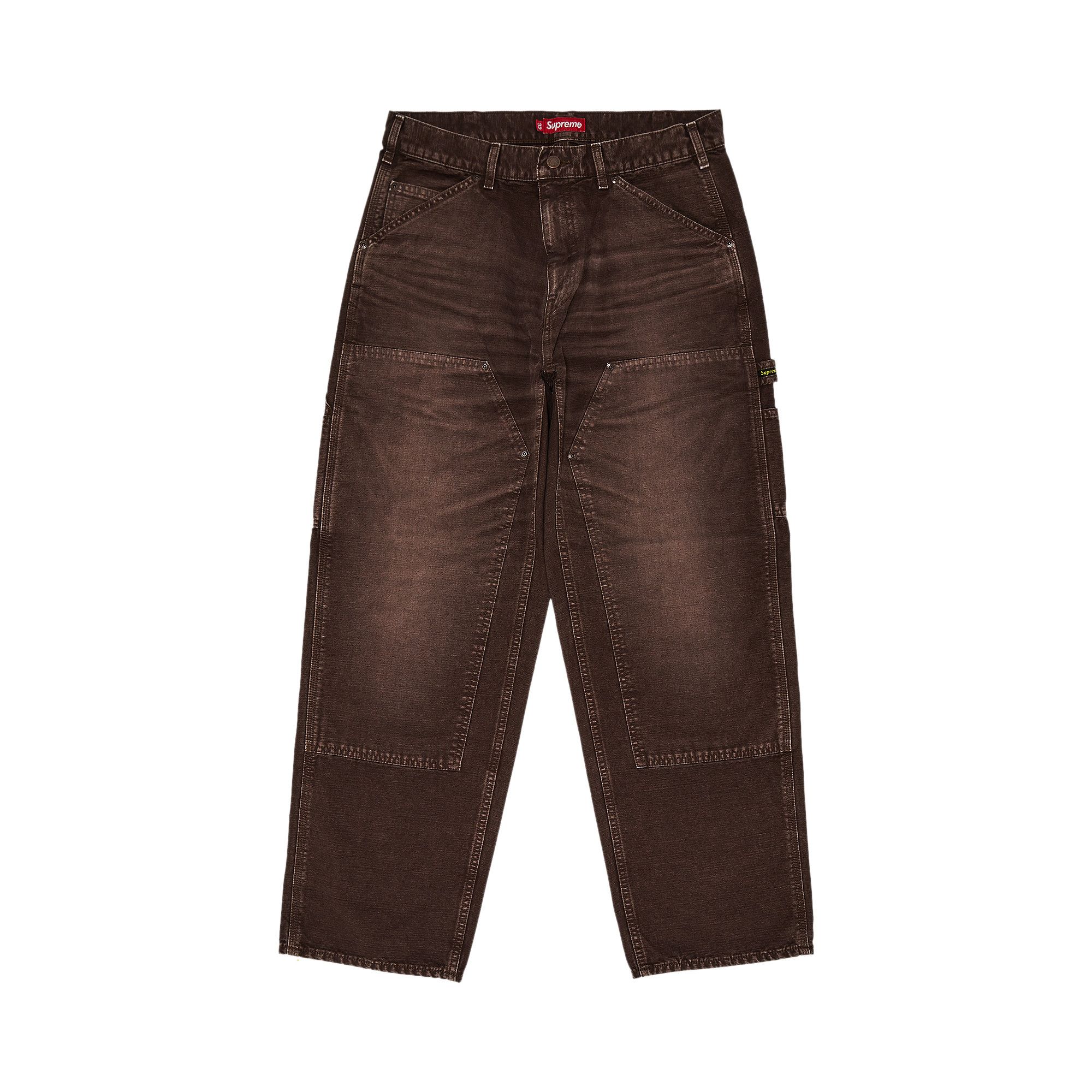 パンツ supreme double knee painter pant brown Supreme Double Knee Canvas Painter Pant Brown Men's - SS22 - US