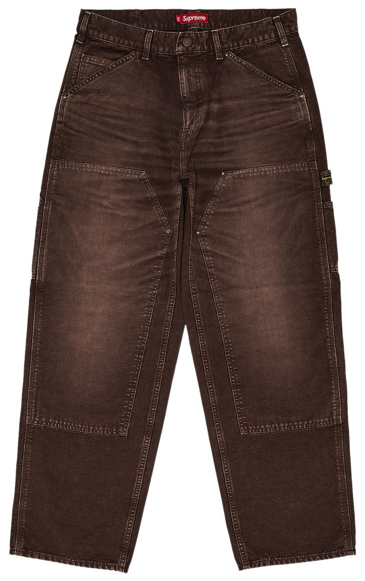 Supreme Worn Double Knee Painter Pant Brown