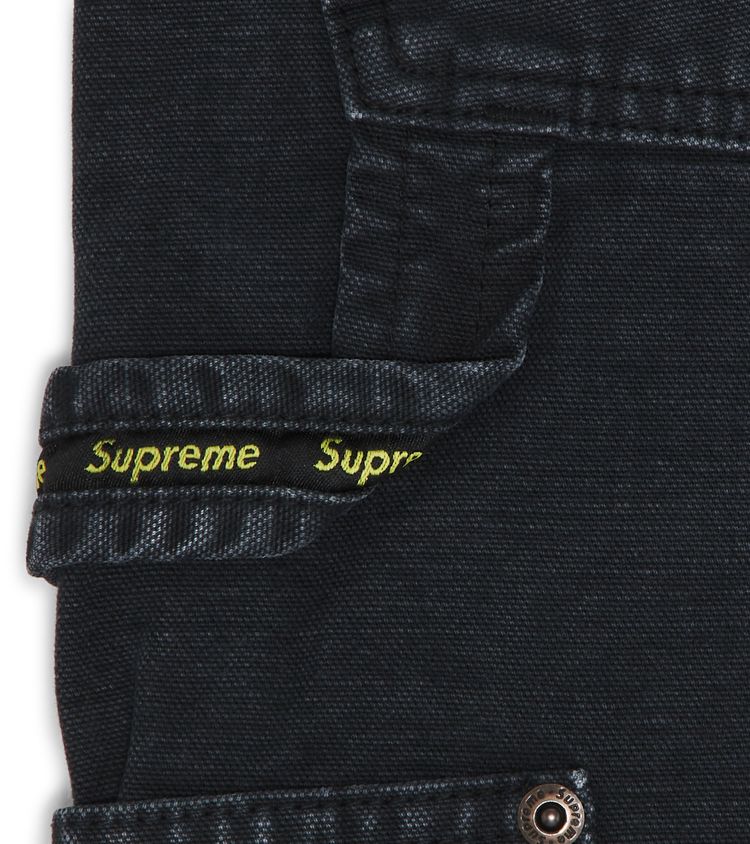 Supreme Worn Double Knee Painter Pant Black