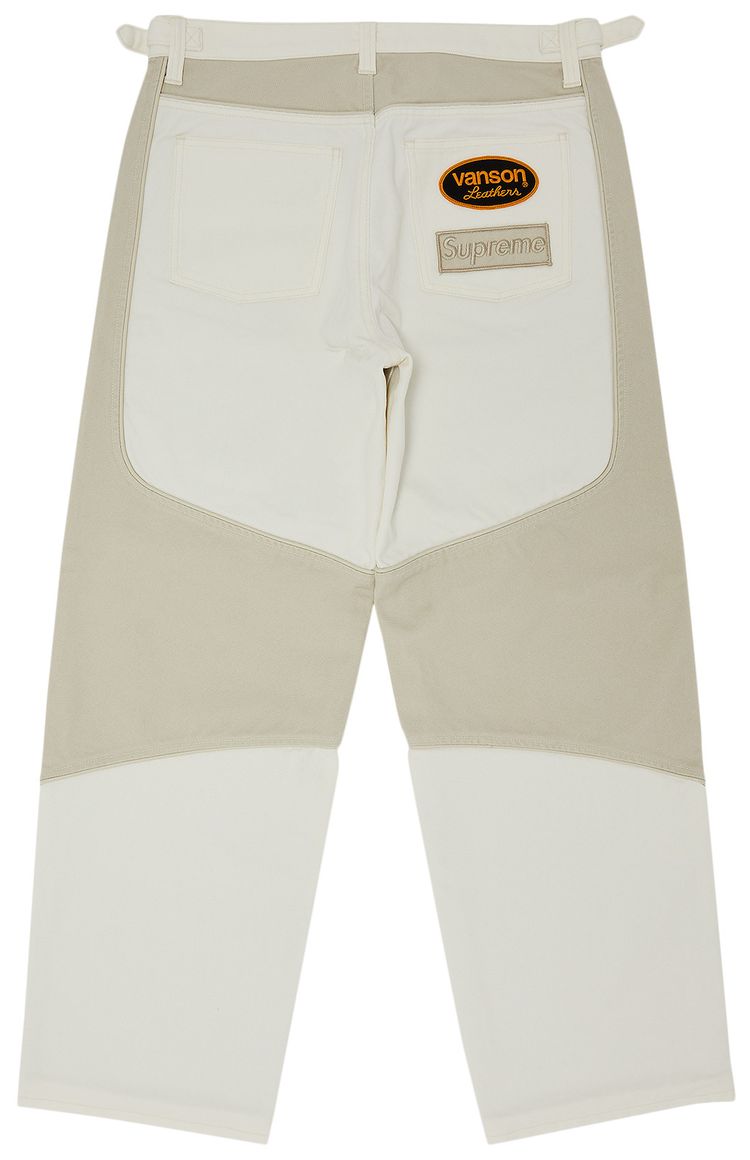 Supreme x Vanson Leathers x Cordura Cotton Pant White