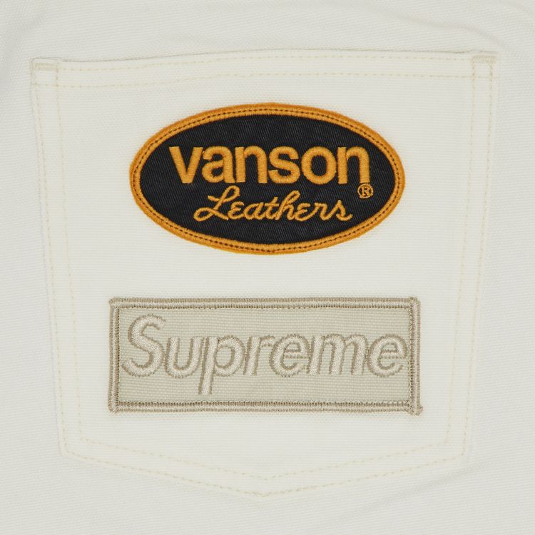 Supreme x Vanson Leathers x Cordura Cotton Pant White