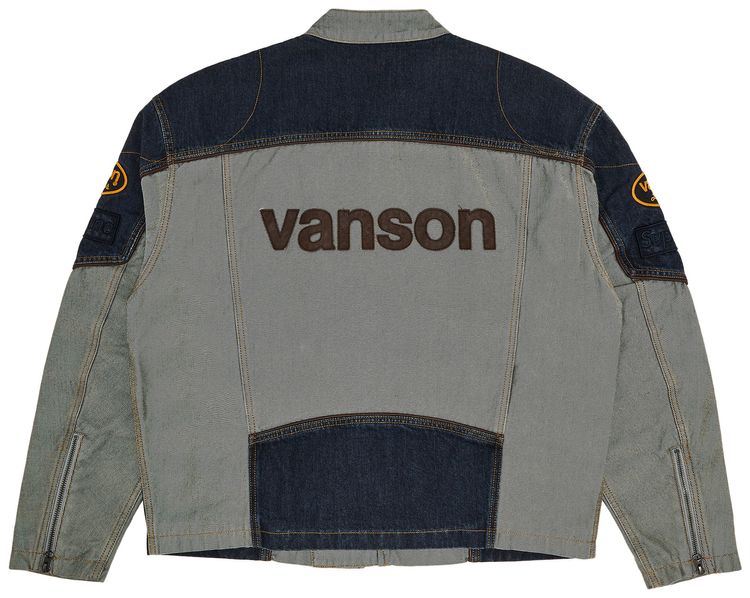 Supreme x Vanson Leathers x Cordura Cotton Jacket Denim