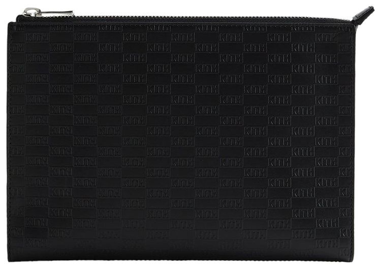 Kith Monogram Zipper Pouch Black