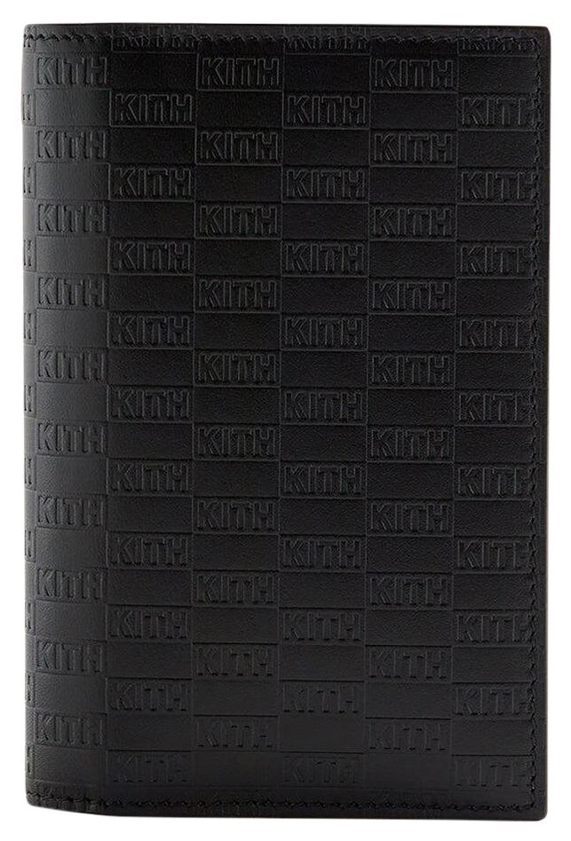 Kith Monogram Passport Holder Black