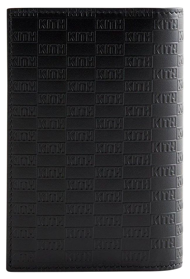 Kith Monogram Passport Holder Black
