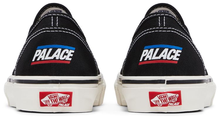 Palace x Vans Skate Authentic Black White
