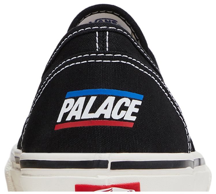 Palace x Vans Skate Authentic Black White