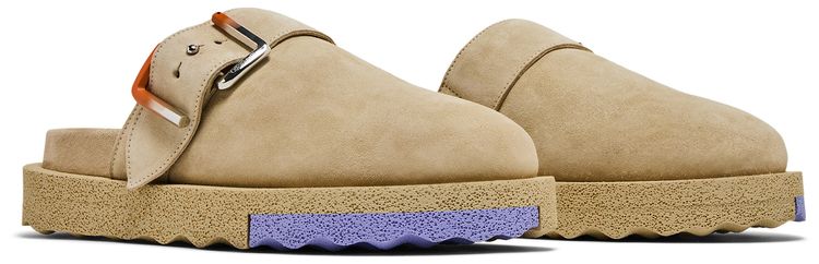 Off White Sponge Clog Beige