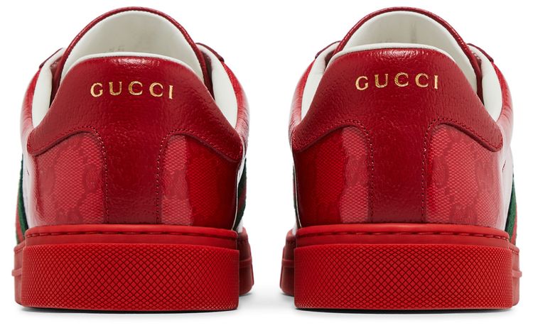 Gucci Ace GG Crystal Canvas   Red