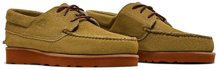 Timberland 3 Eye Classic Wedge Vibram Lace Up Light Beige Suede
