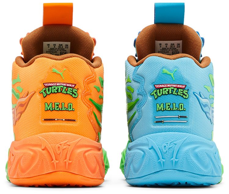 Teenage Mutant Ninja Turtles x Puma MB04 Jr Leonardo  Michelangelo