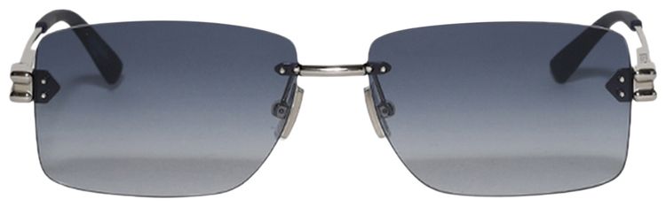 Bottega Veneta Rectangular Sunglasses SilverBlue